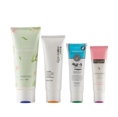 China Recycled Custom PE Hand Cream Body Lotion Eco-Friendly Biodegradable Plastic Transparent Soft Cosmetic Packaging Tube for sale