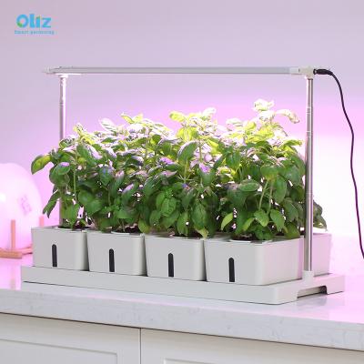 China Home Garden Fiberglass Vegetable Smart Planters Box Self Plant Plastic Indoor Artificial Plastic Oliz Z306 Modern Oliz Z306 Flower Pot for sale