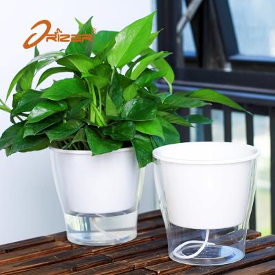 China Wholesale Cheap Biodegradable Lazy ABS Material Outdoor Plant Pot, Home Decorations Flower Plant Pot for sale