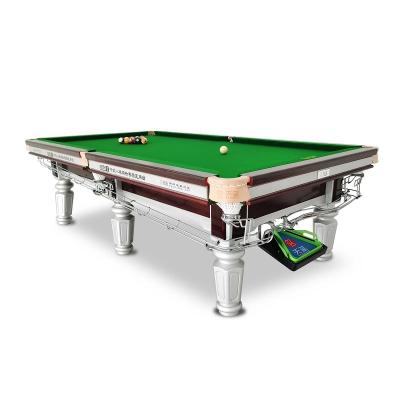 China Leather Top 2021 Pocket Factory Direct Sales Custom Styles 8ft 9ft Special New Dining Slate Solid Wood Billiard Table for sale