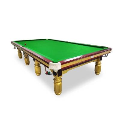 China Cowhide pocket Tenshin club snooker level billiard table [Tenshin tang silk] high quality household 12tf billiards room/pool table for sale