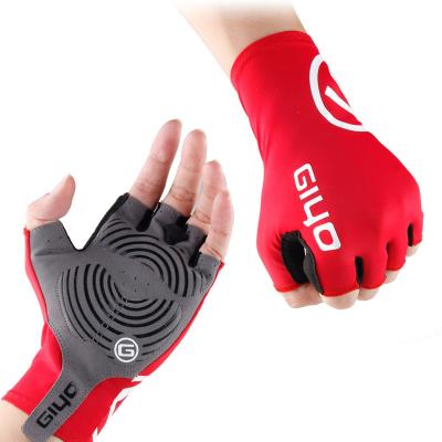 China Custom Good Quality Sun Protection Fingerless Mens Womens Womens Bike Shock Absorbing Gloves Cycling Bicycle Balance Gloves Manufacturer for sale