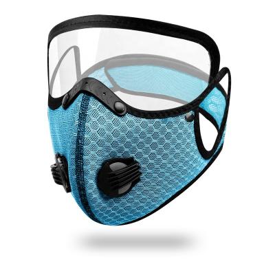 China 2021 Breathable Outdoor Cycling Maskes Five Layer Filter With Carbon Cloth Maskes Fashion Sport Face Maskes With Valve for sale