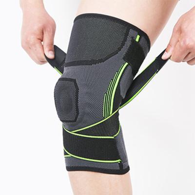 China Sport Daily Goods Hinged Knee Brace Support Silicone Breathable Knee Brace With Silicone Pad for sale