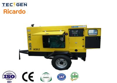 China 110kVA Mobile Trailer Generator Ricardo Genset With Heavy Duty Trailer For Moveable Operation for sale