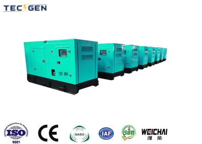 China 50kVA 1800rpm Weichai Diesel Generator With Soundproof Canopy Outdoor Use for sale