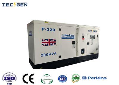 China 6 Cylinder Soundproof Perkins Generator Set With Three Phase Output For Bank Use for sale