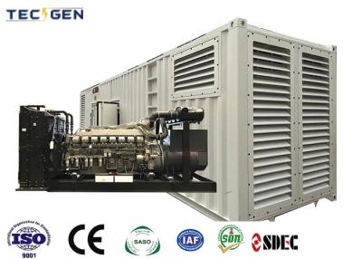 China Heavy duty 1600kW genset SDEC diesel generators with 40ft container silent canopy outdoor use for sale