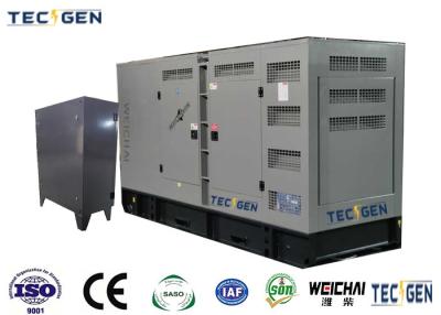 China Standby 344kVA silent genset Weichai diesel generators with soundproof canopy for outdoor use for sale