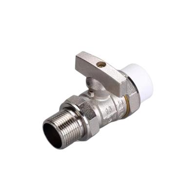 China Home External Kitchen Valve Pipe Fitting 20-100mm PPR Thread Copper Ball Valve for sale