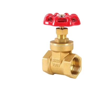 China Home Kitchen Water Female Thread Dn15 / Dn65 Brass Valve Piping Brass Gate Valve for sale