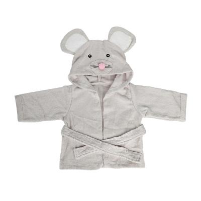 China QUICK DRY funny design animal hooded bathrobe for kids for sale