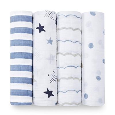 China Wholesale 100% Cotton Baby Aden Anais Muslin Anti-pilling Wrap Blanket for sale