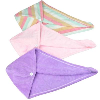 China Women Super Quick Dry Super Absorbent Microfiber Amazon Towel Wrap Head Less Frizzy Warm QUICK DRY Women For Hair Salon for sale