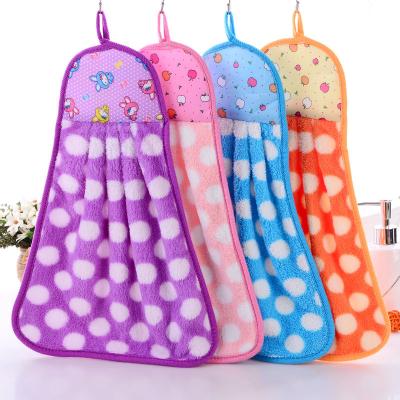 China Lovely Baby Hand Towel QUICK DRY Washcloth Hanging Bathing Towel for sale