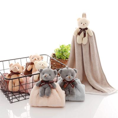 China QUICK DRY High Quality Towel Bear Hand Hanging Towel For Kitchen Towel for sale