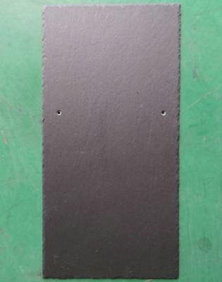 China European High Calcium Black Slate Roof Tile Rectangle 50x25cm for sale