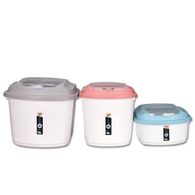 China CLASSIC Multi Functional Household Flip Plastic Semi Rice Container And Bucket for sale