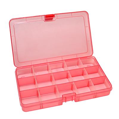 China CLASSIC Detachable PP Plastic Storage Box Nail Enhancement Diamond Nail Piece Transparent Storage Box for sale