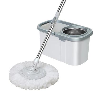 China 2022 Sustainable Amazon Drive Hot Selling Intelligent Double Hand Wash Free Rotary Wet & Dry Mop for sale