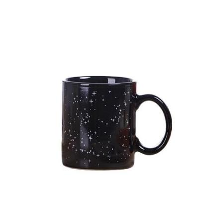 China Morden Luxury Thermo-sensitive Color Changing Ceramic Mug Gift Mug Creative Color Changing Ceramic Mug With 12 Constellations for sale