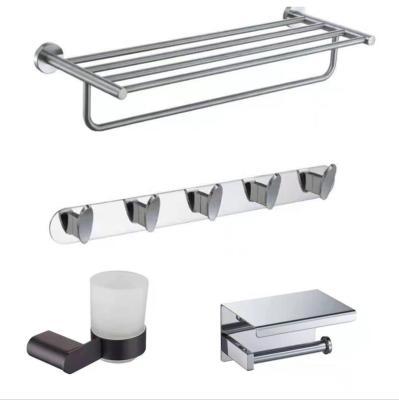 China 2021 Modern New Design Bathroom Hardware Bathroom Hardware Set 4 Pieces Hardware Set Bathroom for sale