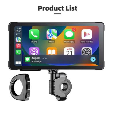 China GRANDnavi 5.5inch Portable CarPlay Monitor Motorcycle Navigation Device Multimedia Waterproof Level IP66 for sale