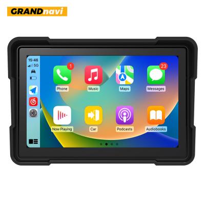 China GRANDnavi 5 Zoll tragbares Navigationsgerät für Motorräder Wasserdicht IPX6 CarPlay Android Auto CarPlay Monitor zu verkaufen