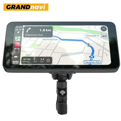 China 6.3inches Motorrad CarPlay Android Auto Navigation Display Dual BT Musik Wasserdichte Schleife Aufnahme Für Motorrad zu verkaufen