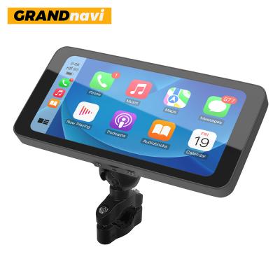 China IPX7 Waterproof 6.3 Inch Universal Motorcycle Navigation Gps With Carplay 2K HD Screen for sale