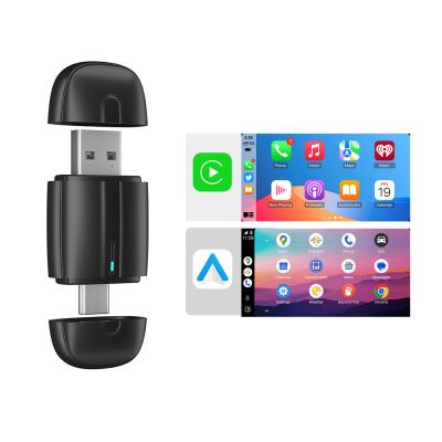 China 70g GRANDnavi 2in1 Dual Port CarPlay Adaptador Converte CarPlay com fio para CarPlay sem fio para funcionalidade aprimorada à venda