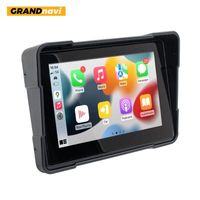 China Carplay inalámbrico motocicleta Android Auto GPS pantalla de navegación con pantalla táctil de 5 pulgadas impermeable IPX7 Dashcam moto dispositivo de navegación de cámara en venta