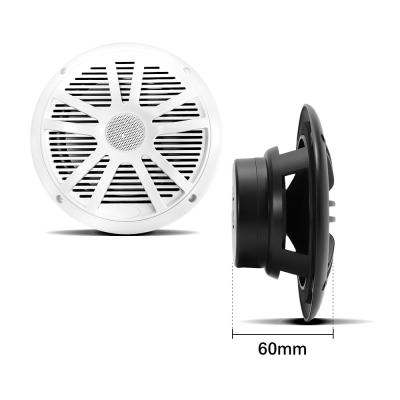 China White 6.5 inch 2 Way Boat Stereo Speaker 120W Output Power for Marine Boats ATV UTV SxS for sale