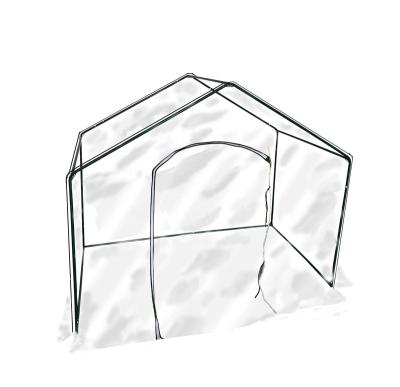 China Factory Easily Assembled Portable Garden Indoor And Outdoor Small Greenhouse Walk-In Greenhouse With Clear PVC Coating for sale