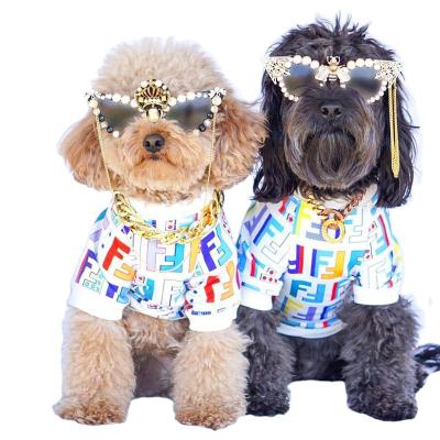 China 2021 Viable Designer Dog Clothes Dog T-shirt Washable Comfortable Breathable Dog T-Shirt for sale