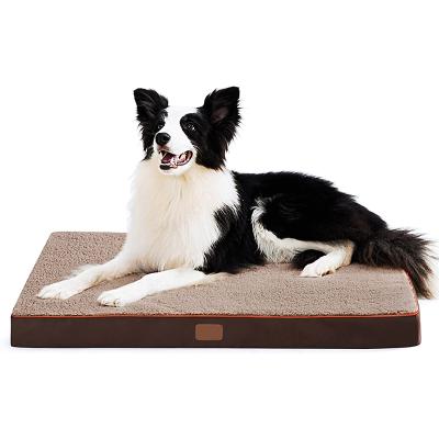 China Amazon Washable Large Dog Beds Hot-selling Breathable Mat Memory Foam Dog Bed Eco Friendly Pet Bed for sale