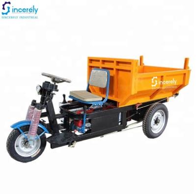 China Cargo Electric Power Dumper Tricycle For Agriculture Engineering Cargo Mining Logistics for sale