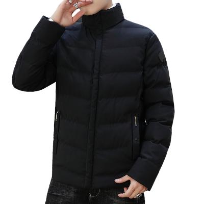 China Anti-wrinkle man clothes plush padded warm jacket with lamb velvet sports zipper down jacket hood for men for sale