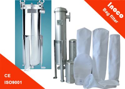 China Single Bag Stainless Steel Water Filter Housing / Industrial Water Filtration for sale