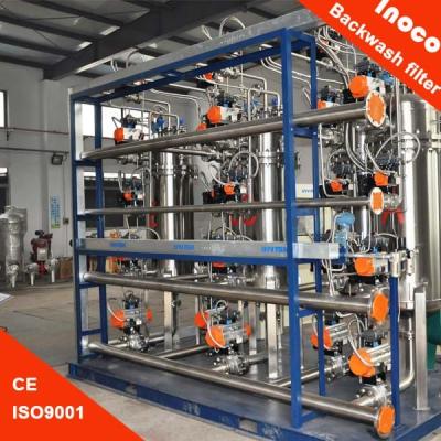 China Automatic Self Cleaning Commercial Water Filtration System For Liquid Purification for sale