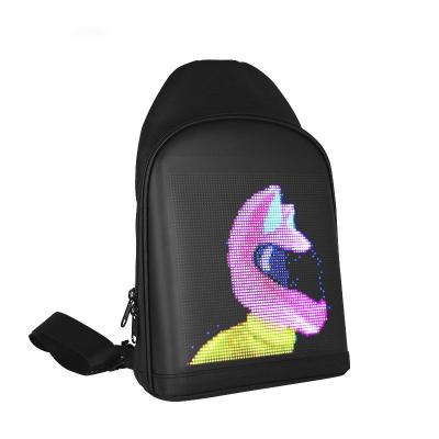 China With USB Led Light Bags Shape Smart Led Display Screen Bag APP Control Advertising Mobile Magic School Chest Bag for sale