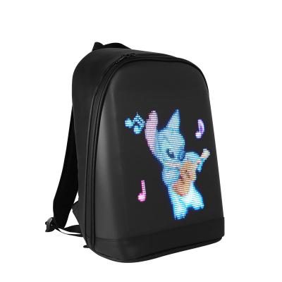 China With High Quality USB Waterproof Magic Light Backpack Wifi LED Screen Display Smart Led contral backpack for sale