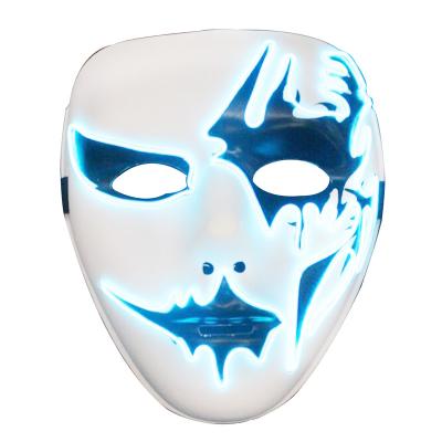 China Switch On The Part Supply Sound Activated Light Up El Mask Praise Led Mask For Halloween for sale