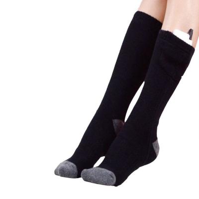 China Hot Sporty Hot Selling Knit Sports Socks Winter Ski Riding Riding Warm Socks Three Files Temperature Control Heated Socks for sale