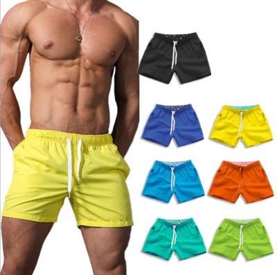 China Sustainable Swim Surf Blank Board Shorts Casual Breathable Pockets Waterproof Mens Swimwear Shorts for sale