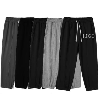 China Casual Duty Wear Anti-Static Customize Men Jogger Sweatpants Sports Drawstring Solid Long Pants for sale