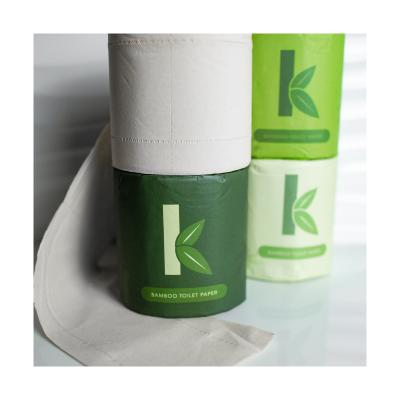 China Daily recycled household toliet paper 3ply bamboo or pulp bathroom tissue virgin toilet paper for sale