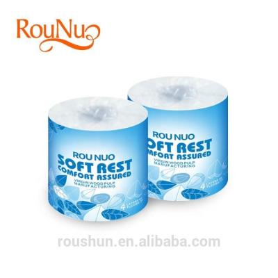 China Eco - Friendly Logo Custom Printed Wrapping Long Roll Human Toilet Paper Tissue Paper for sale