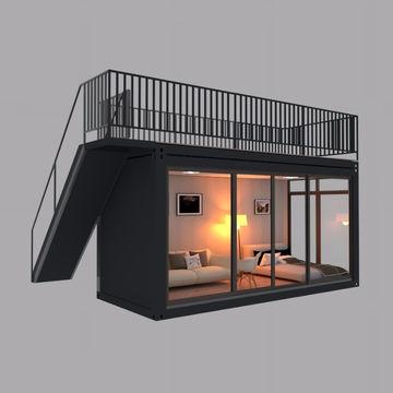 China Modern finish luxury prefab container house mobile home restaurant/prefab homes light steel frame structure house for sale