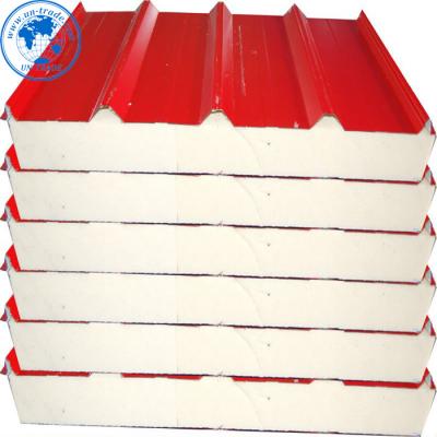 China The swimming pool pu sandwich panel building insulation board for prefab tiny house precast concrete panel building materials for sale